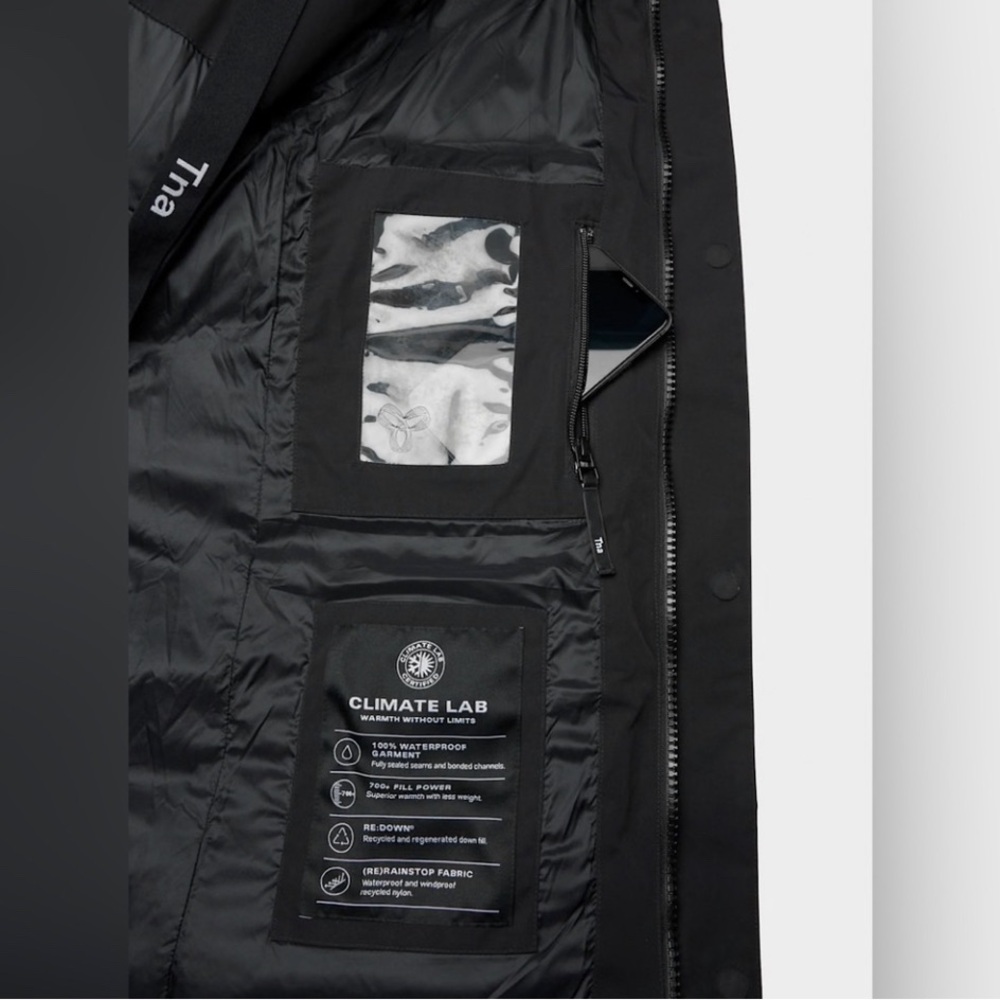 New Aritzia Tna The Powder Dri Parka™ long Black Insulated Jacket Sz S - Picture 8 of 17